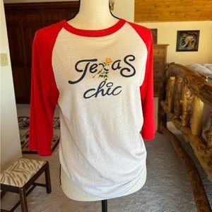 Vintage Baseball Tee Texas Chic Graphic Perfectly Worn